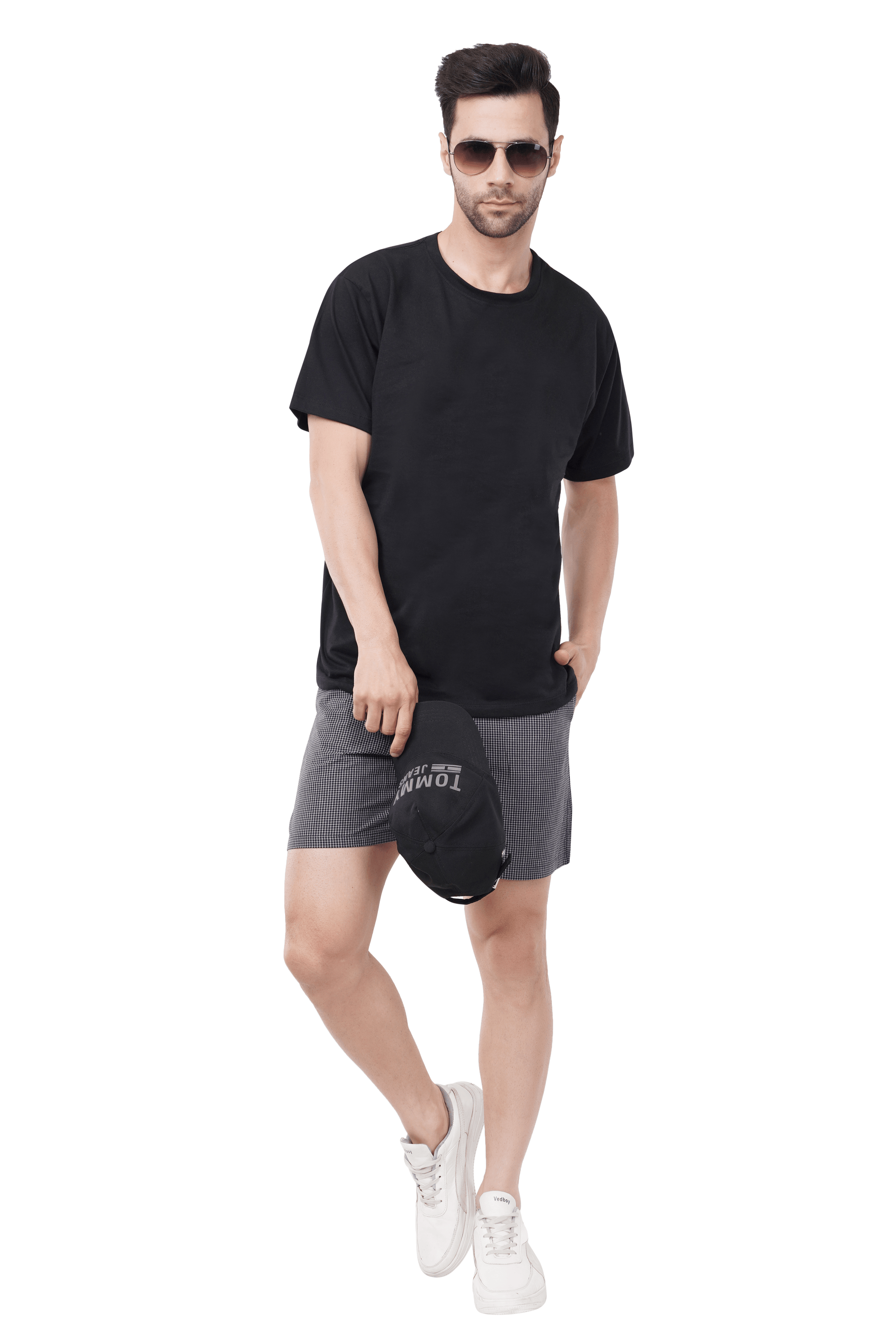 Khoksa Mens Boxer Shorts Solid Colour Navy Blue Khoksa