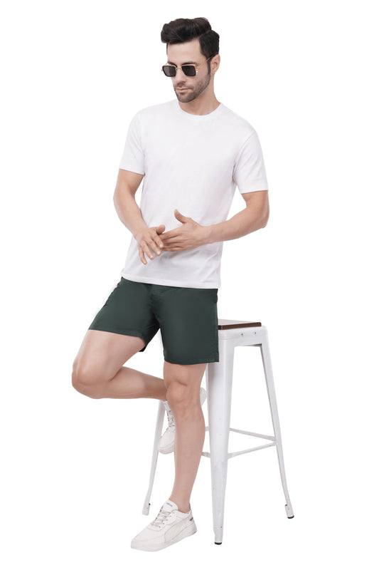 Khoksa Mens Boxer Shorts Solid Colour Green Khoksa